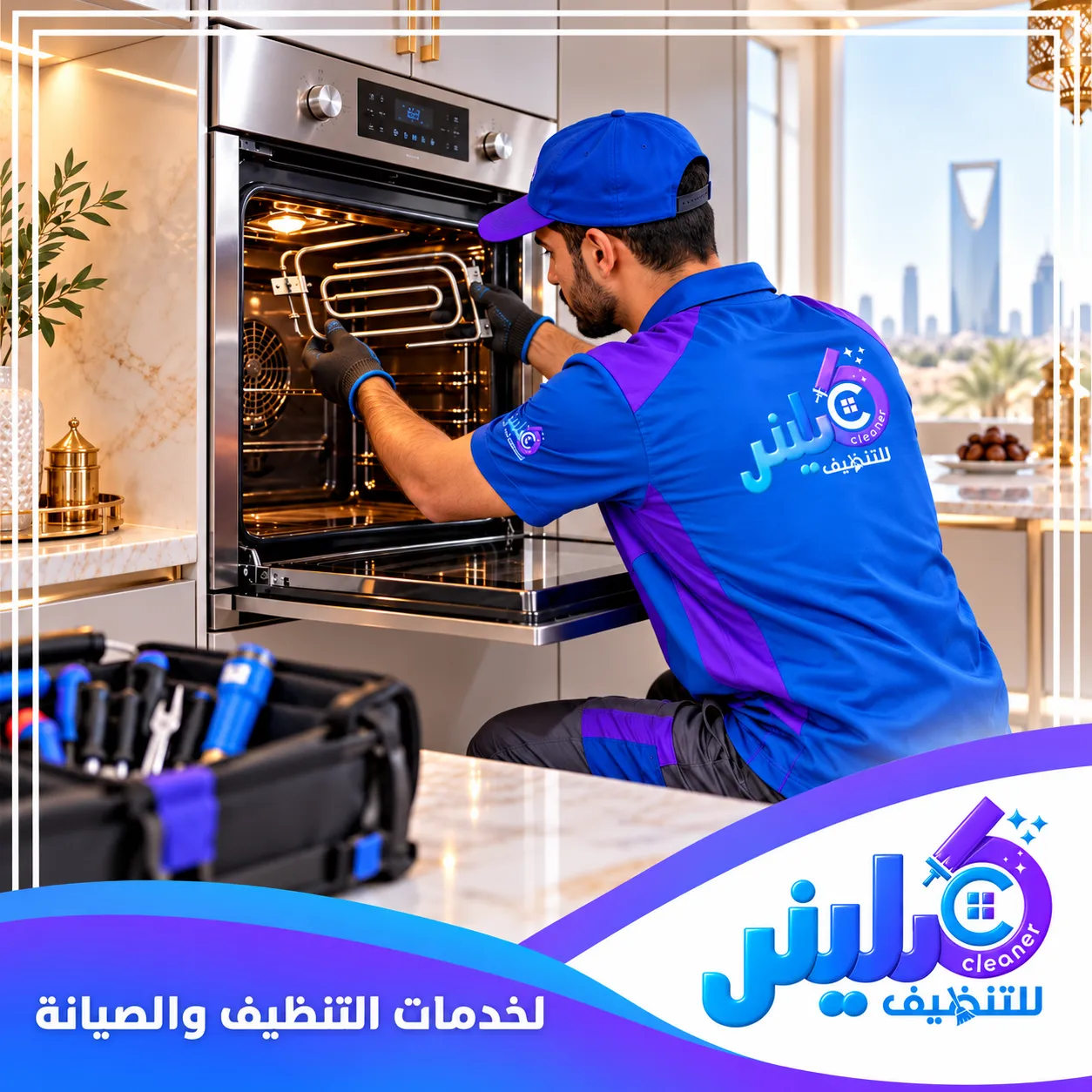 صيانة افران امريكي بالرياض مع كلينر 0500892799